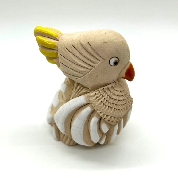 Artesania Rinconada Ceramic Cockatoo Figurine Hand-Painted Collectible Decor - Picture 4 of 11